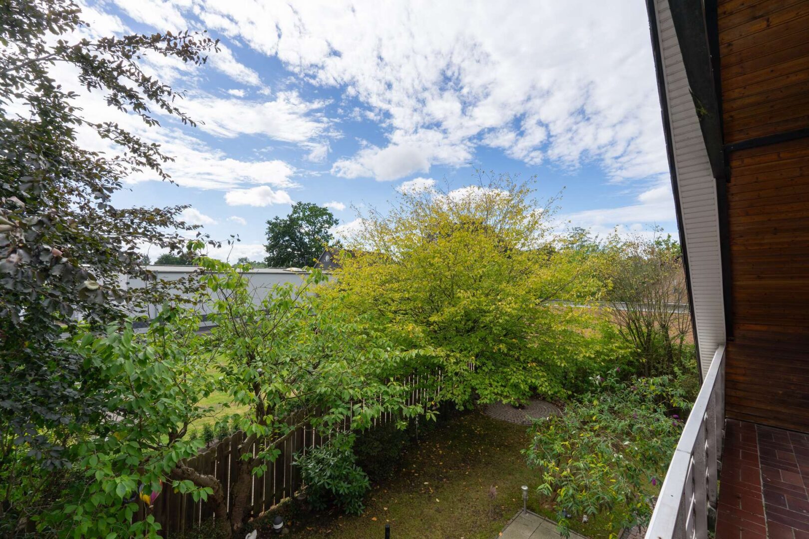 Blick vom Balkon